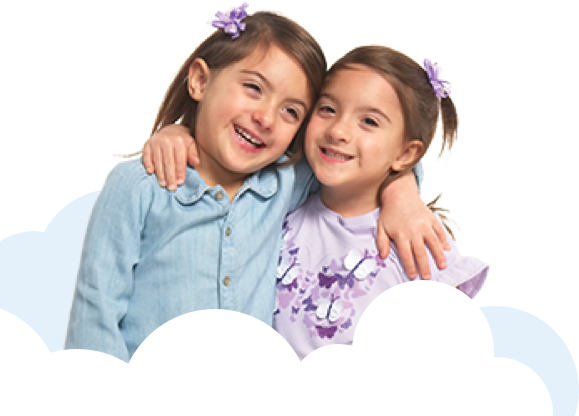 Gigi, right, hugging her sister